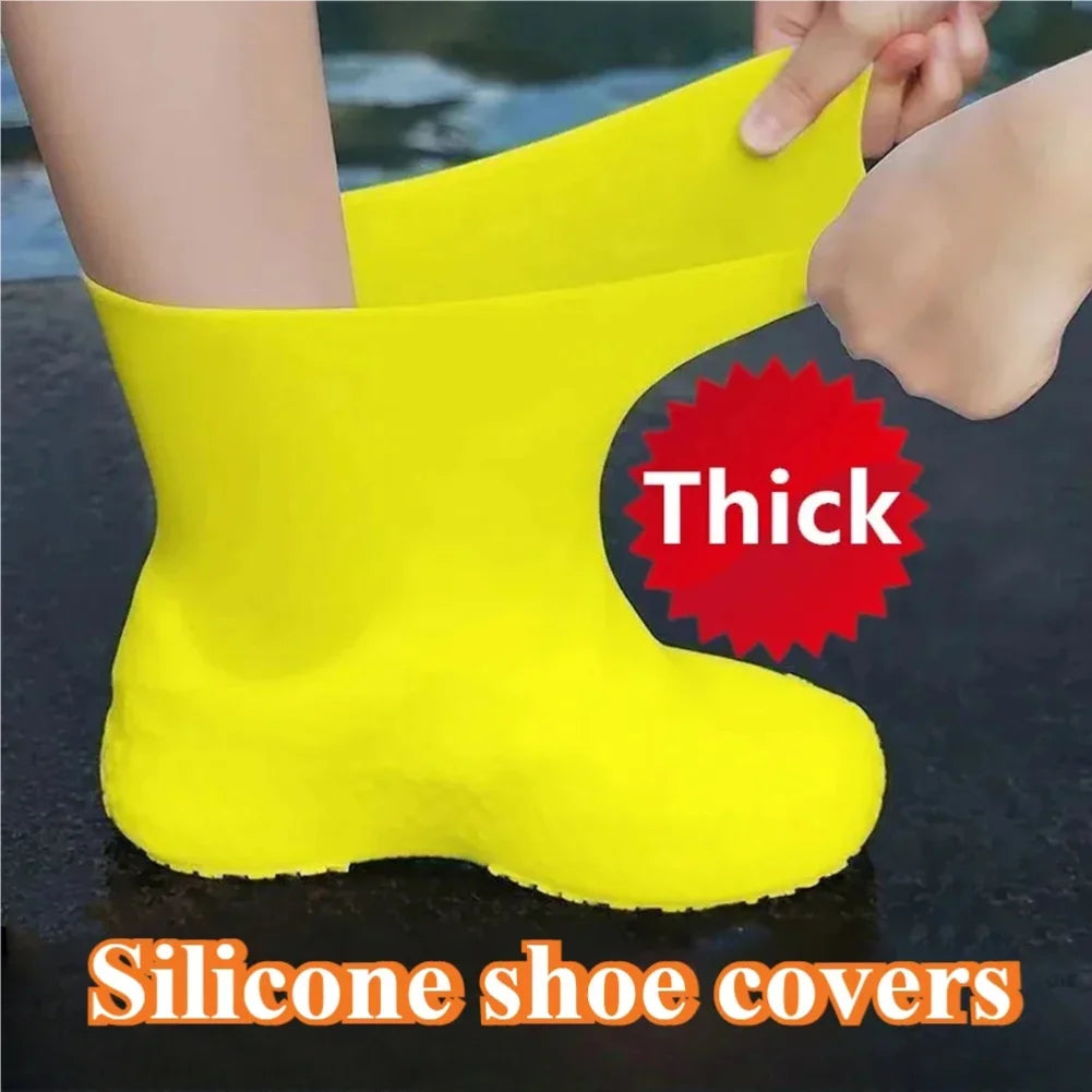 Silicone Waterproof Rain Shoe Covers – Non-Slip Overshoes M/L