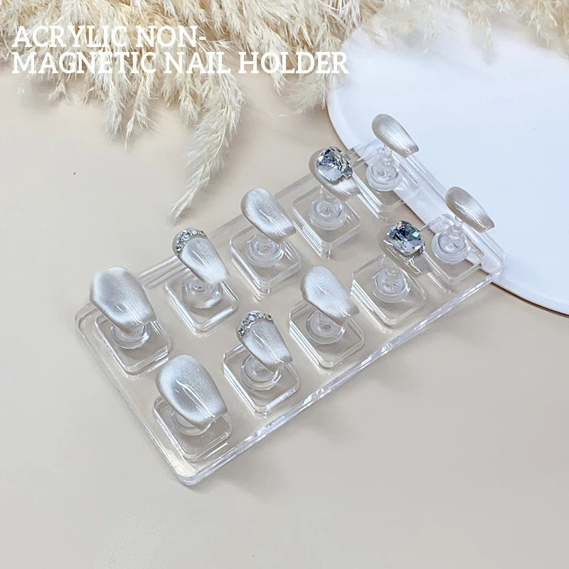 Acrylic Non-Magnetic Nail Display Stand & Tip Holder Set
