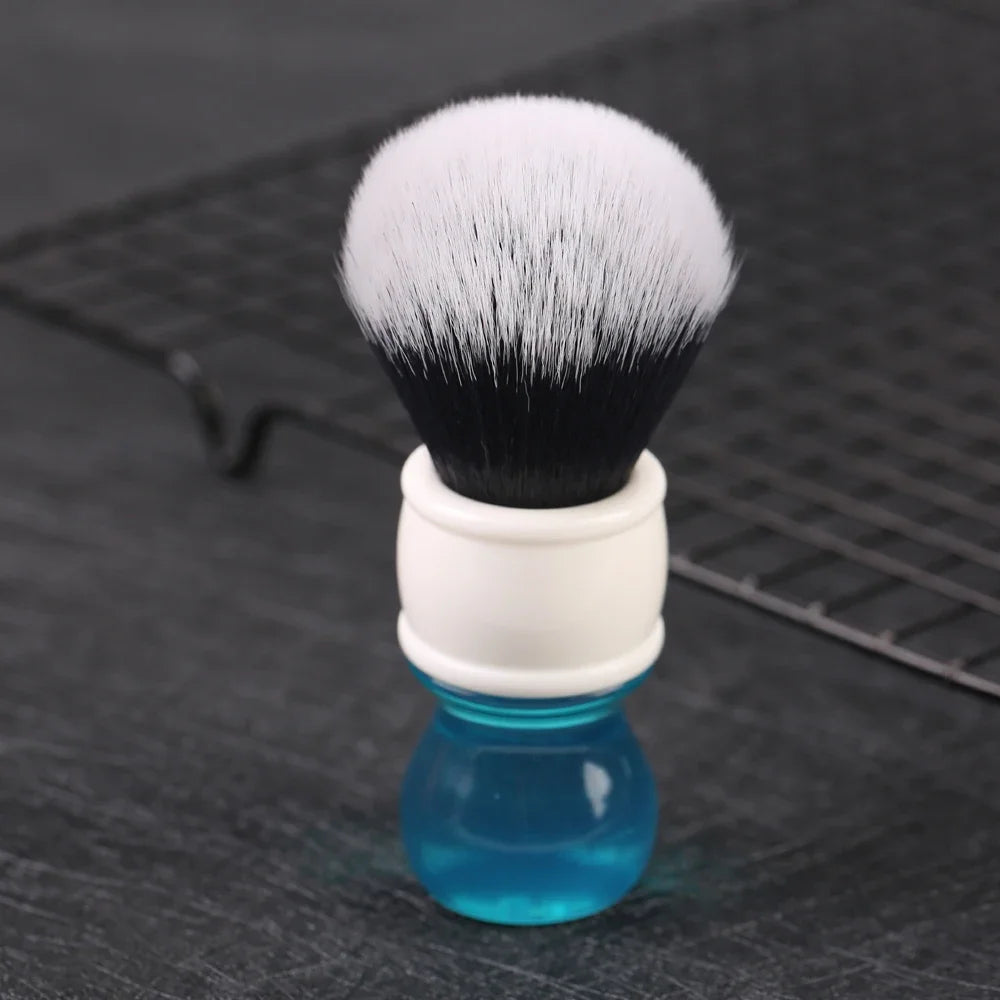 Yaqi 24mm Aqua Tuxedo Synthetic Wet Shaving Brush for Men