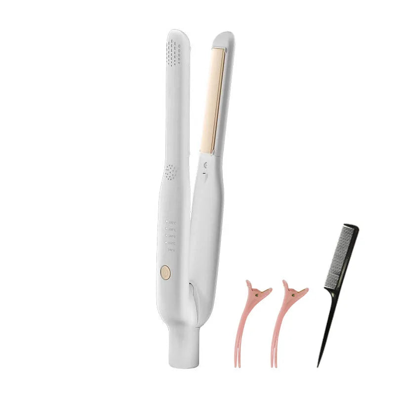 Mini Ceramic Flat Iron – Negative Ion Hair Straightener & Curler