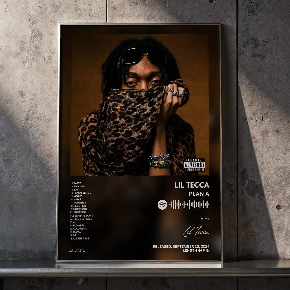 Lil Tecca Plan A Self-Adhesive Waterproof Art Poster