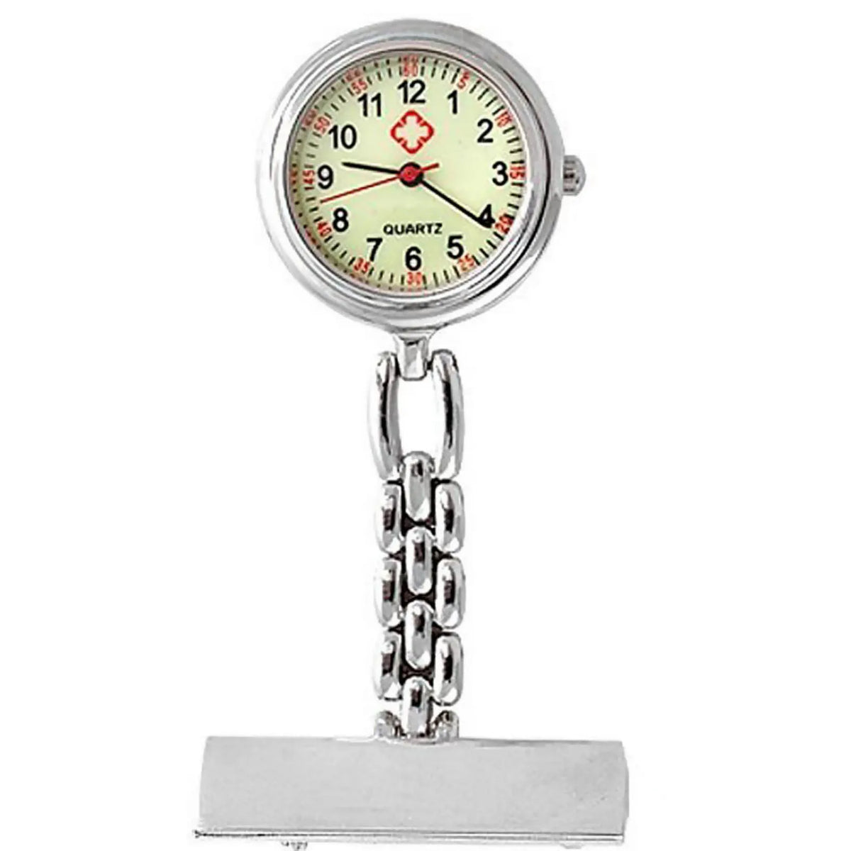 Luminous Clip-On Nurse Watch Retractable Fob | Quartz