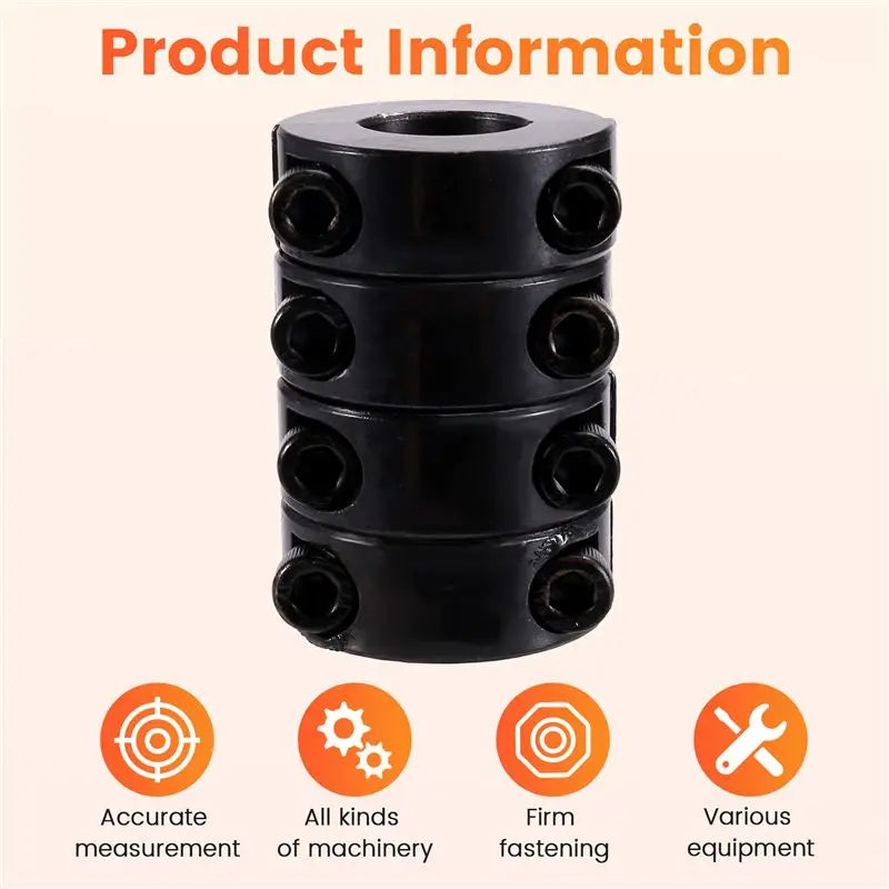 4PCS Double Split Shaft Collars Set Screw 20x40x15mm Steel