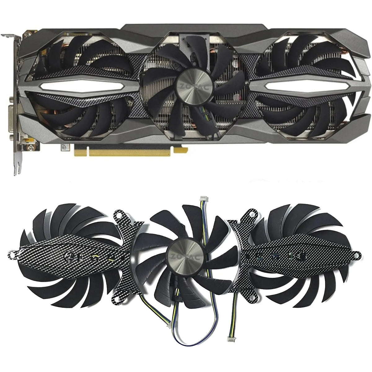 Zotac GTX1060/1070/1080 GPU Replacement Fan GA92S2U 4-Pin