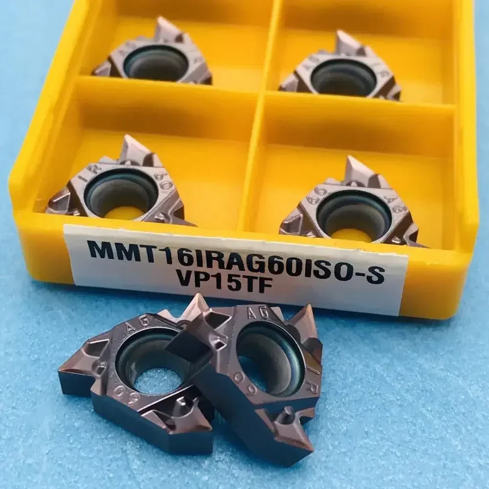 10-Pack MMT16ER AG60-S VP15TF Carbide Inserts | CNC Thread Turning