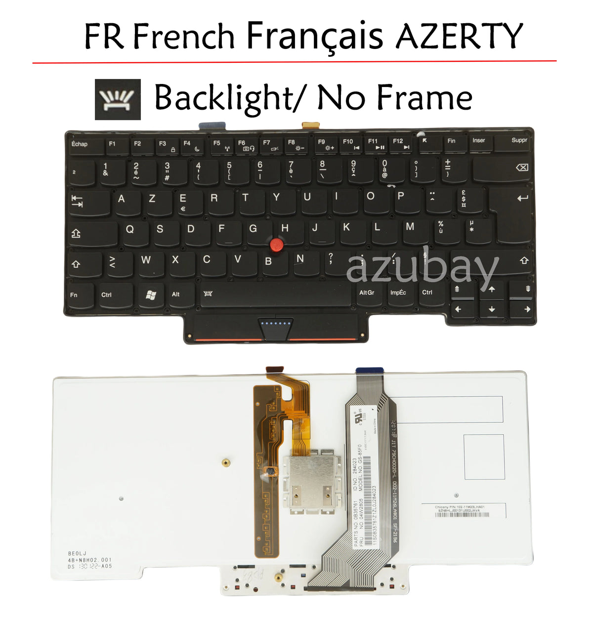 Backlit Keyboard Lenovo ThinkPad X1 Carbon 1st Gen | AZUBAY