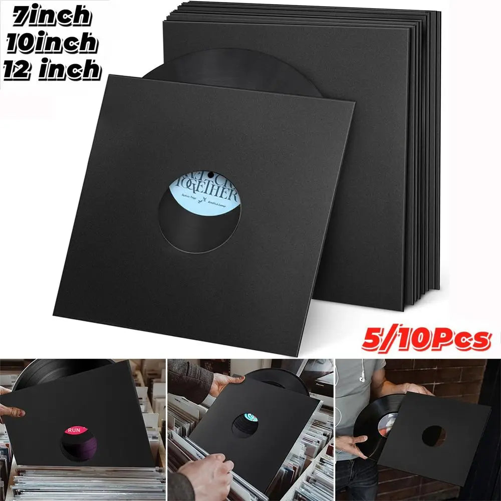 Vinyl Record Sleeves 7/10/12 Inch Inner & Outer LP Covers – 5/10 Pack