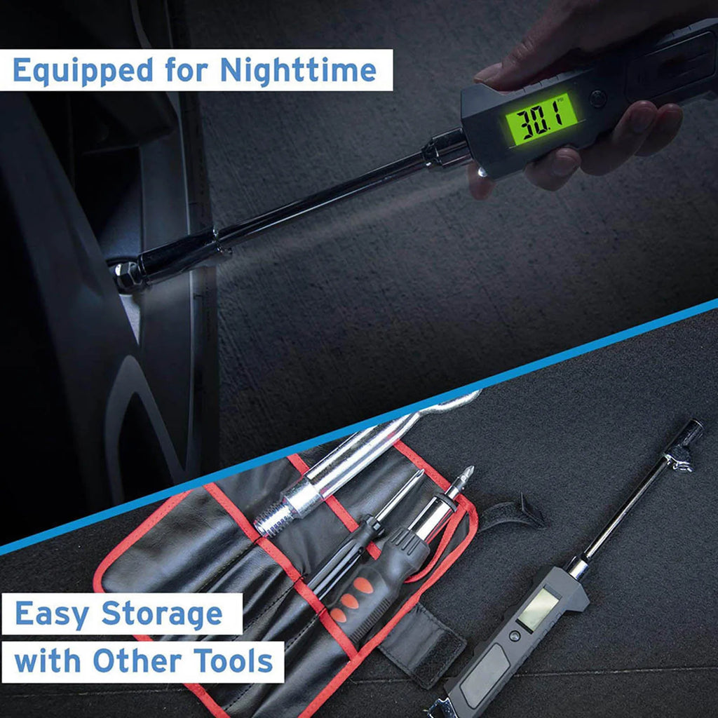 Digital Pencil Tire Pressure Gauge 230 PSI | 4 Units Car Truck
