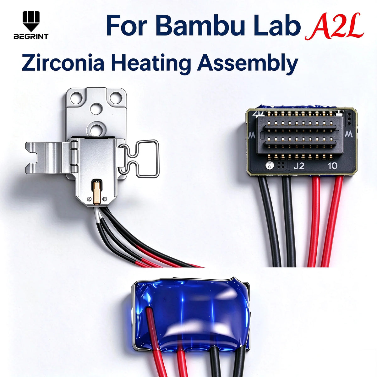 BEGRINT Bambu Lab A2L Hotend Kit – Ceramic Zirconia Heat Block