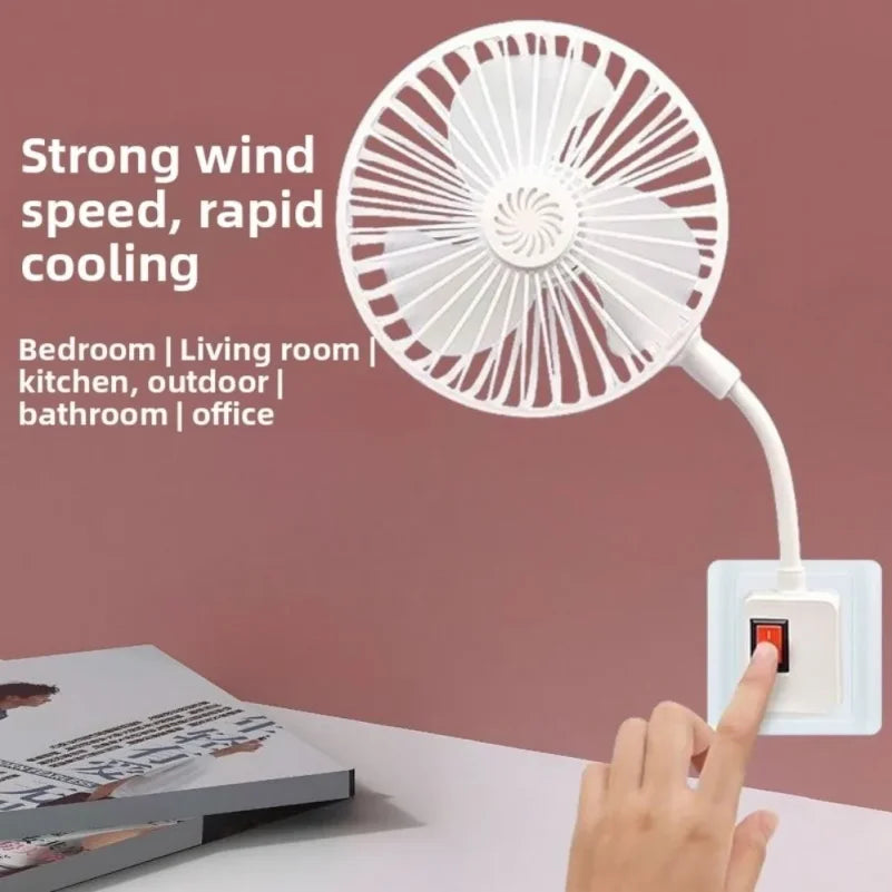 VIBE 360° Wall Socket Fan – Quiet 5W Space-Saving Plug-In Fan