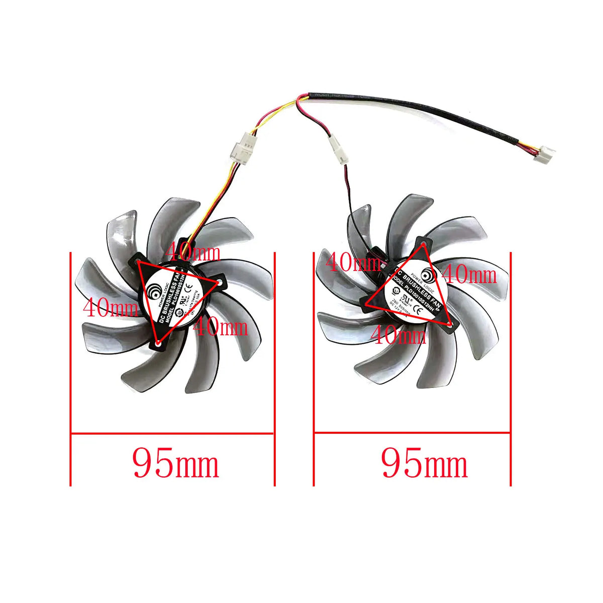 GPU Replacement Fan PLD10010S12H for Gigabyte GTX 650 660Ti