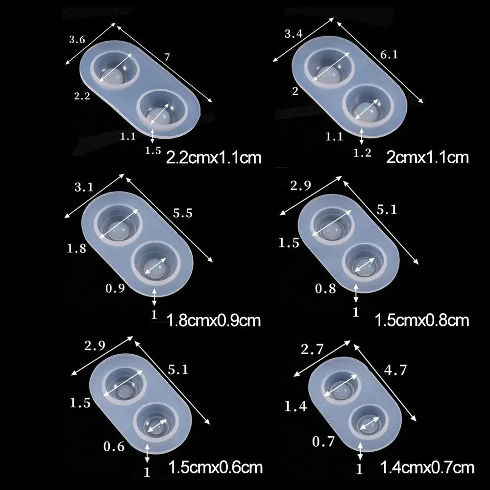 Silicone Eyeball Casting Mold – Half Round DIY Doll Eye Mould