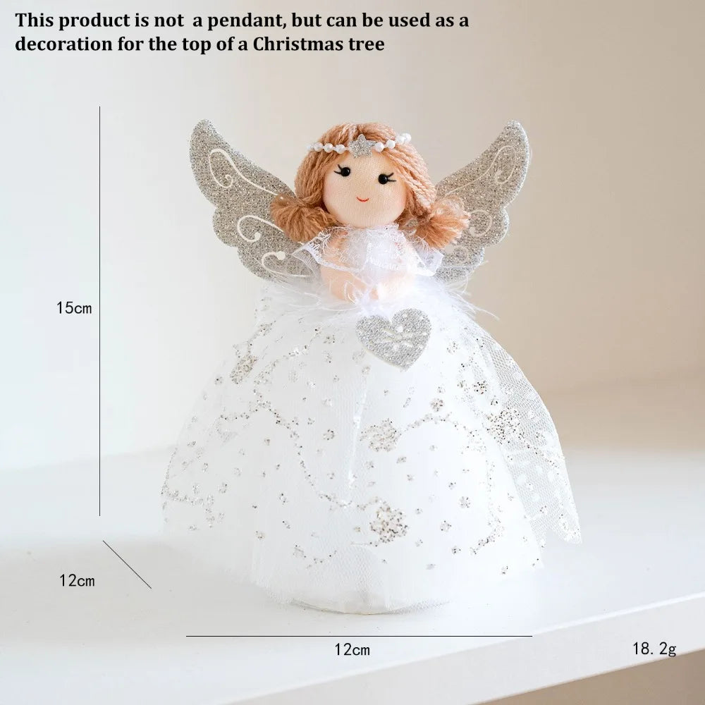 Christmas Angel Girl Hanging Ornament – Gauze Skirt Tree Pendant