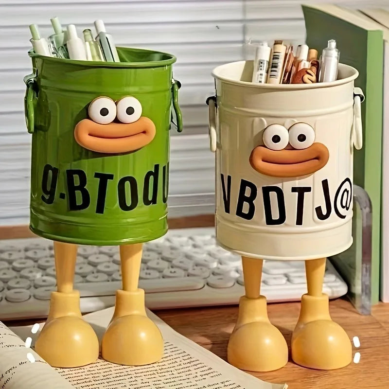 Cartoon Sausage Pen Holder – Cute Desktop Stationery Organizer