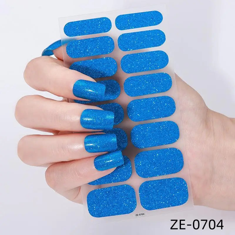 Glitter Self-Adhesive Nail Polish Strips – DIY Nail Wraps