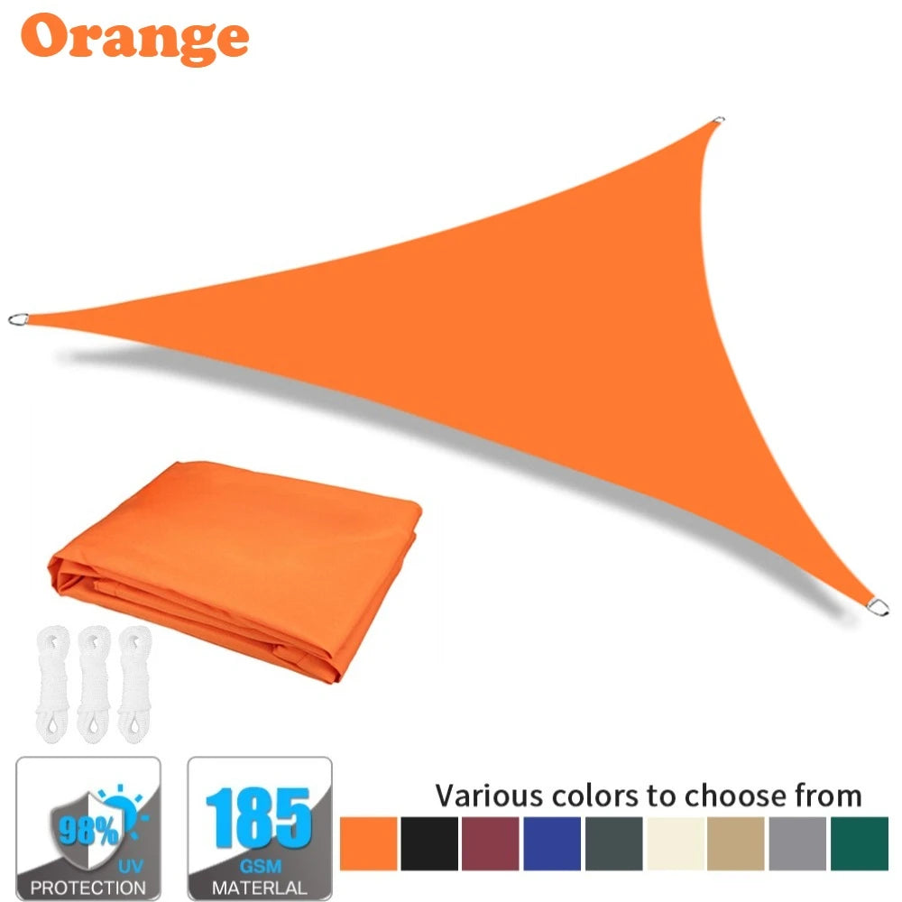 Waterproof Triangle Sun Shade Sail – 98% UV Block for Patio