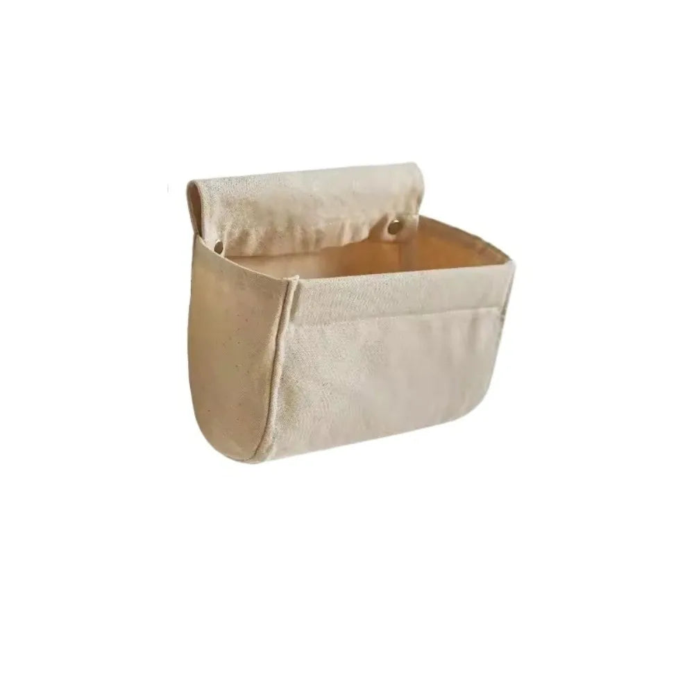 Wall Mounted Multi-Pocket Cotton Fabric Hanging Storage Bag