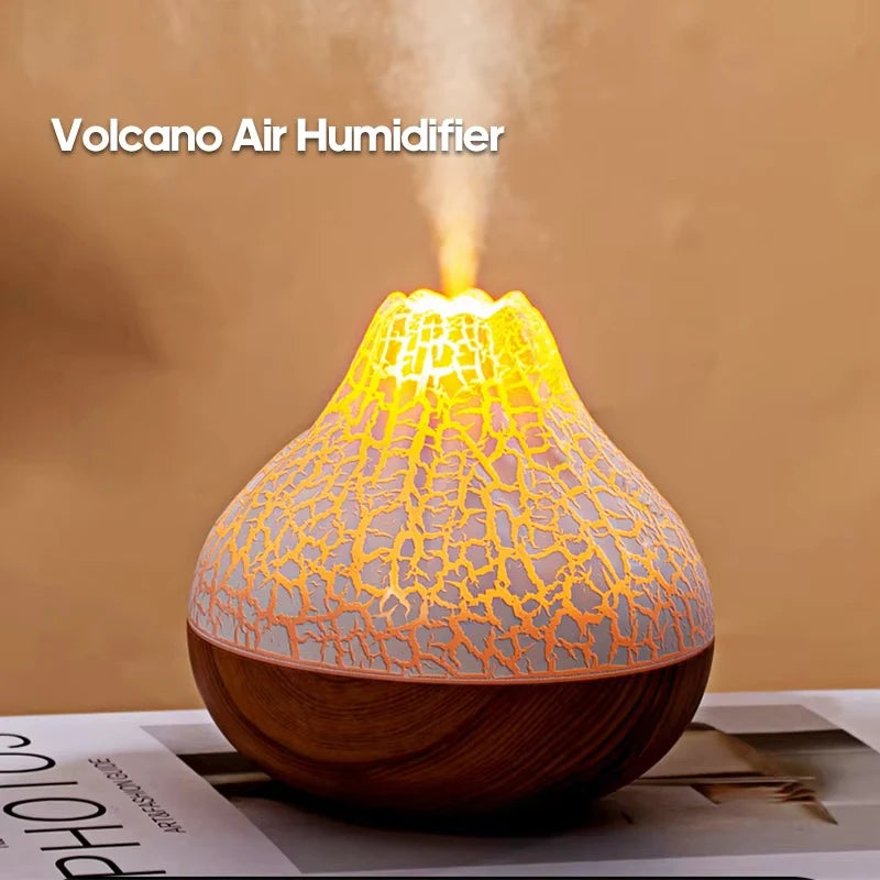 Volcano USB Humidifier 300ml – 7-Color LED Night Light