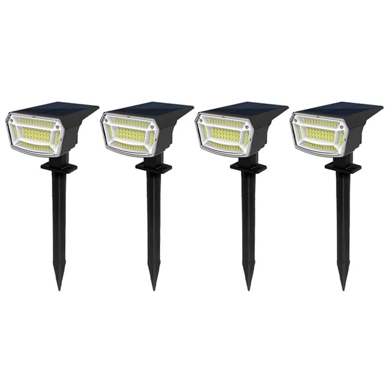 VIBE 4-Pack 59 LED Solar Garden Spotlights – IP65 Waterproof