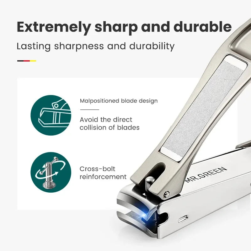 Anti-Splash Nail Clipper Set – Stainless Steel Bionics Design