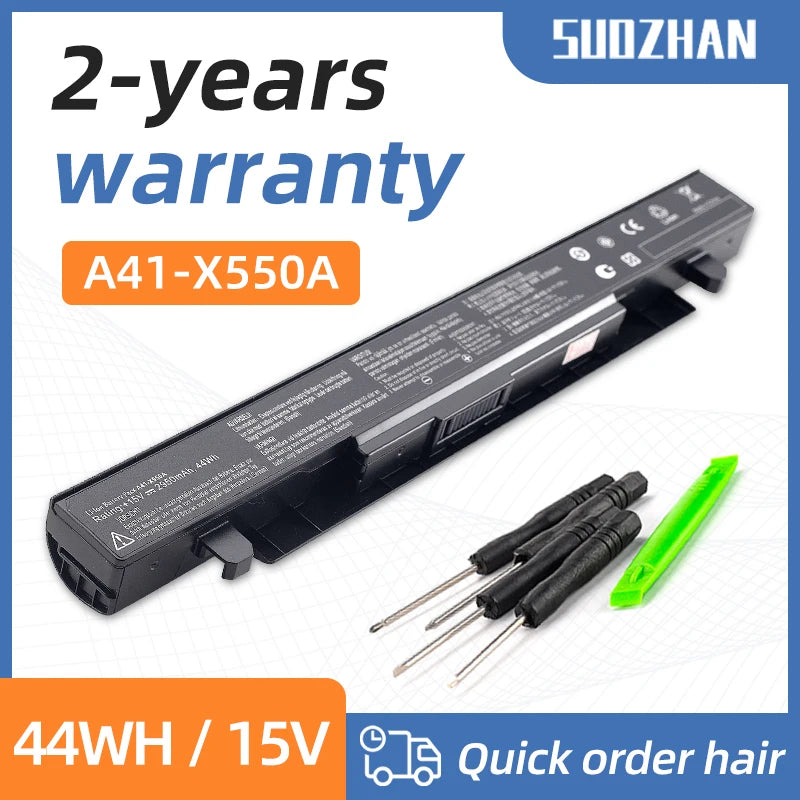 SUOZHAN A41-X550A 4-Cell Battery for ASUS X550 X450 A550 F550