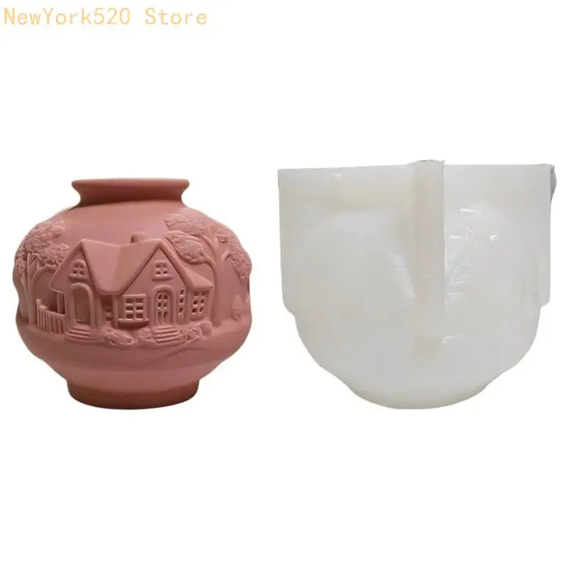 Silicone Tree Cabin Mold – Handmade Soap & DIY Crafts