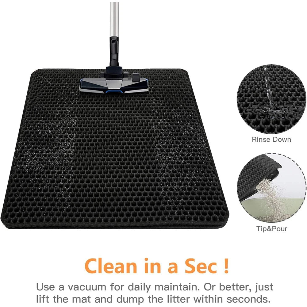 Cat Litter Mat Double Layer Honeycomb Waterproof Non-Slip