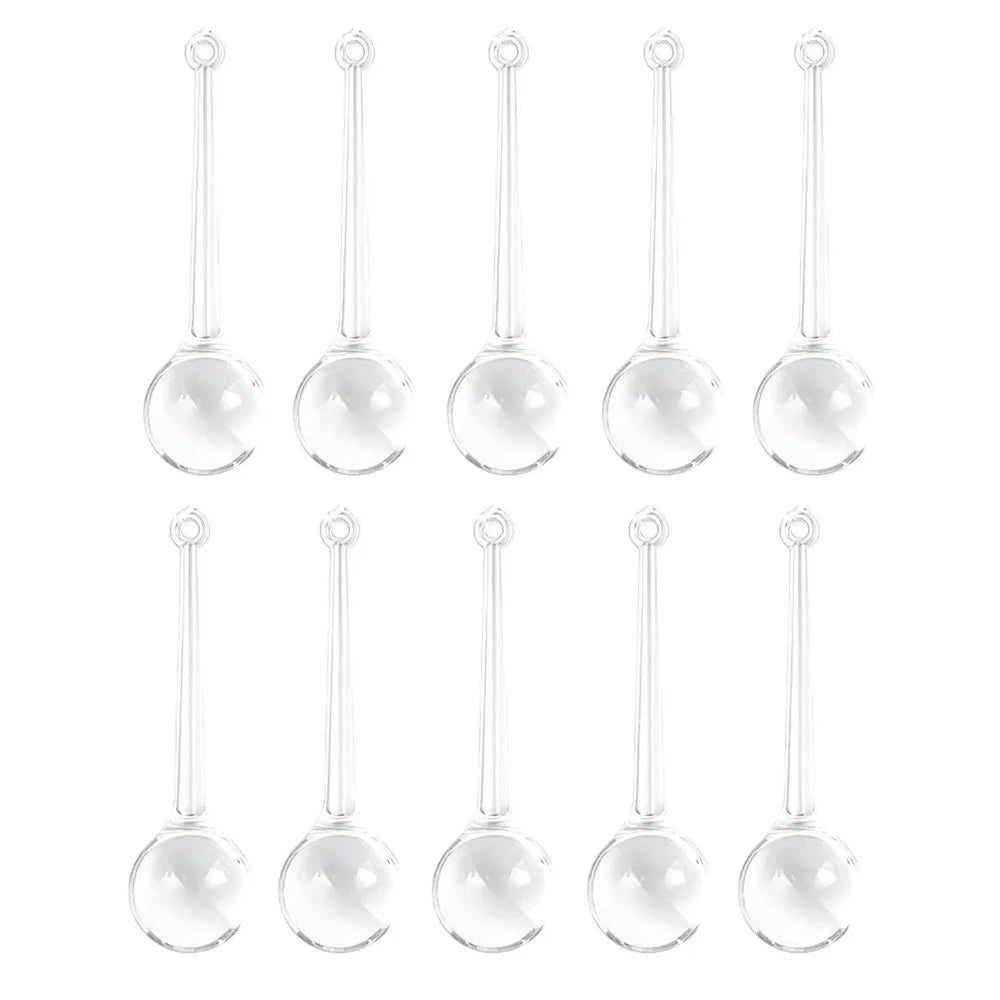 10PCS Teardrop Crystal Christmas Tree Hanging Pendants Ornaments
