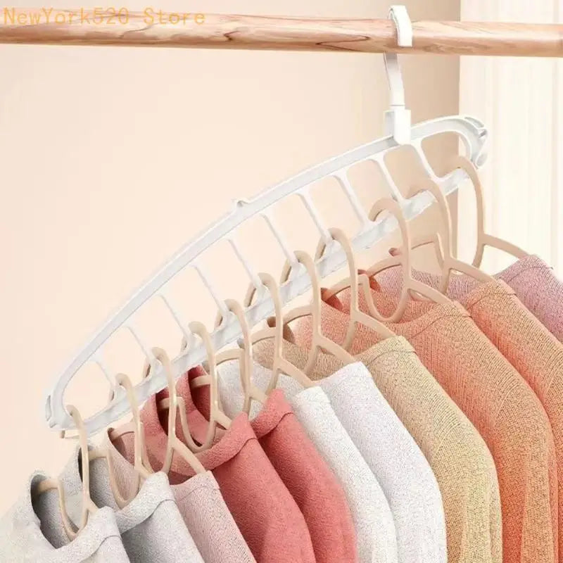 11-Slot Heavy Duty Plastic Multi-Hanger – 3-Pack Space Saver