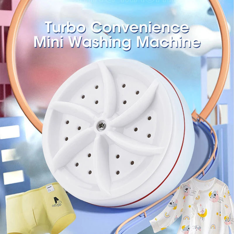 Portable Mini Turbo Washer USB Ultrasonic Cleaning Machine 30W
