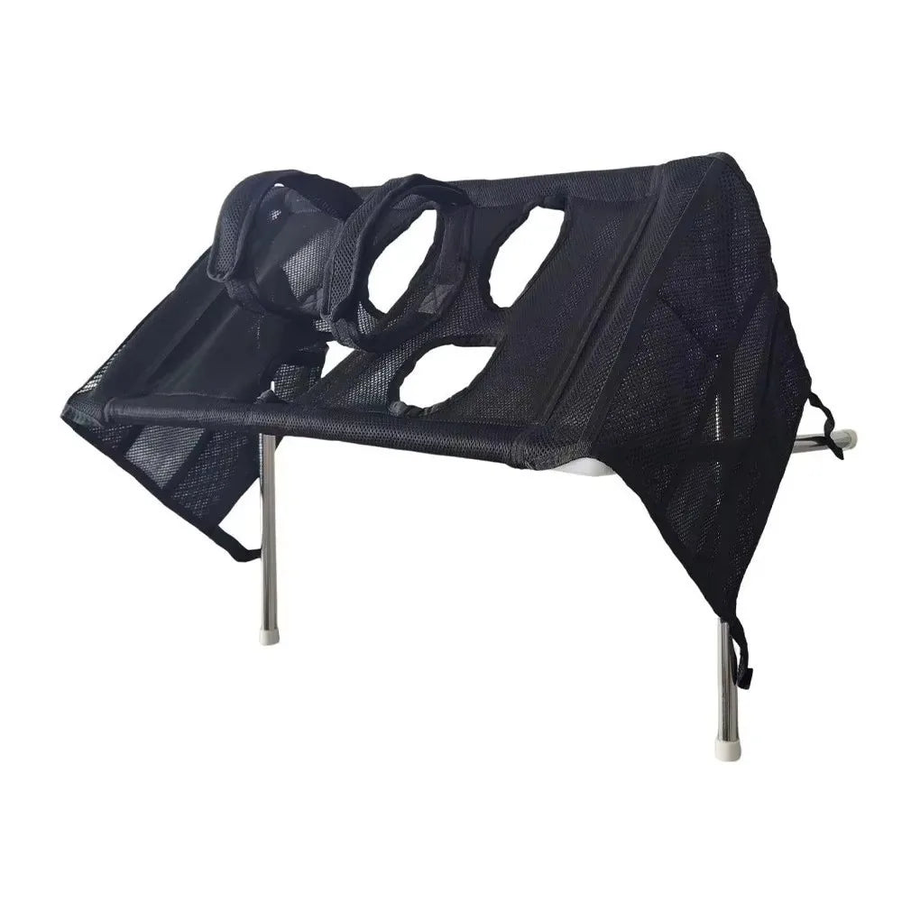 Foldable Oxford Cloth Pet Grooming Table – Metal Frame