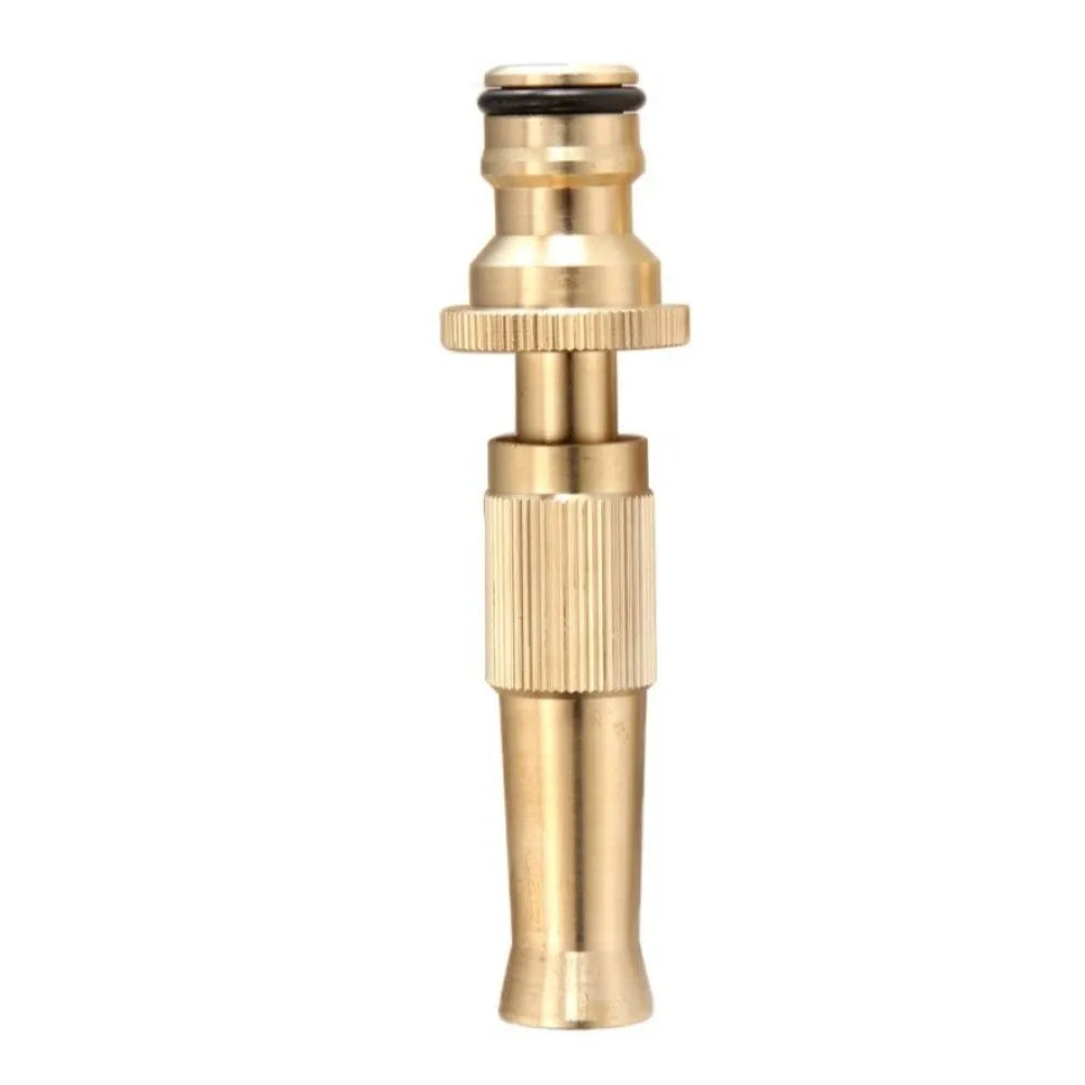 Brass Garden Hose Spray Nozzle – High Pressure Adjustable Flow