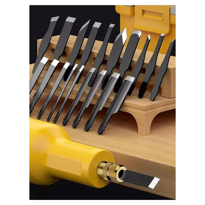 Rechargeable Handheld Electric Wood Engraving Machine & 20 Blades