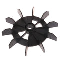 150mm 10-Blade Air Compressor Fan Blade Black Plastic Replacement