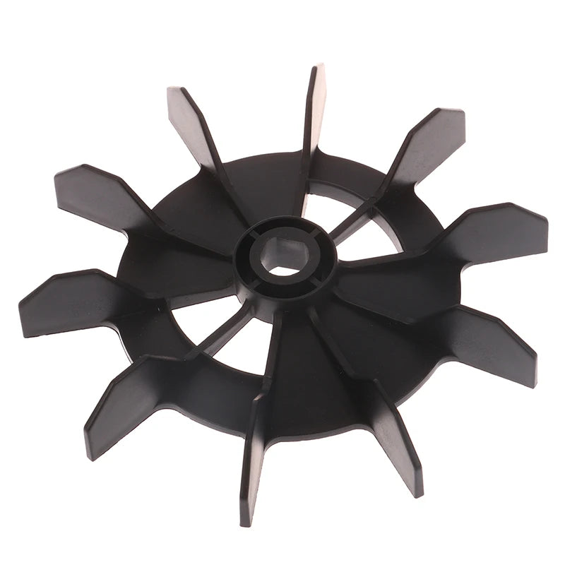 150mm 10-Blade Air Compressor Fan Blade Black Plastic Replacement