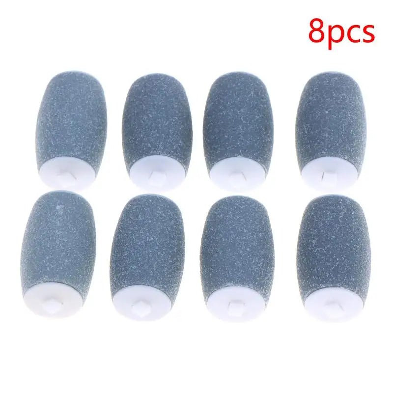 Electric Foot Scrubber Replacement Roller Heads 2–8 Pcs Refills