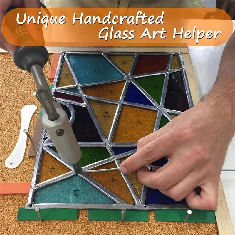 4-Pack Heat Resistant Stained Glass Work Surface 12x12"