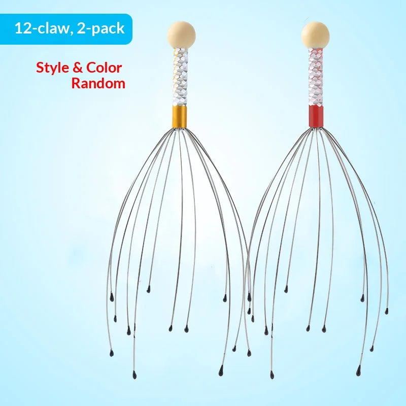 Octopus Scalp Massager Stainless Steel Claw Head Scratcher