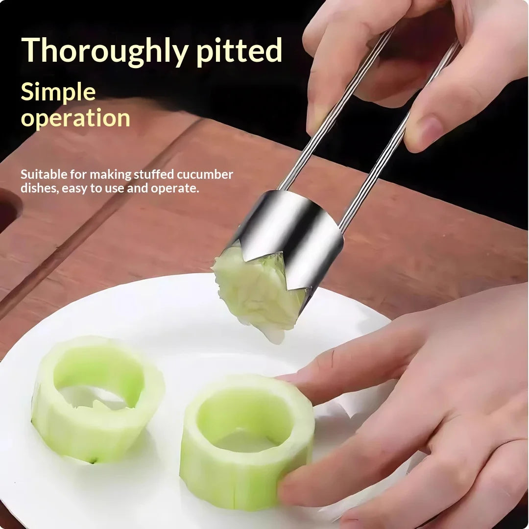 2-Pc Stainless Steel Vegetable Peeler & Fruit Corer Set