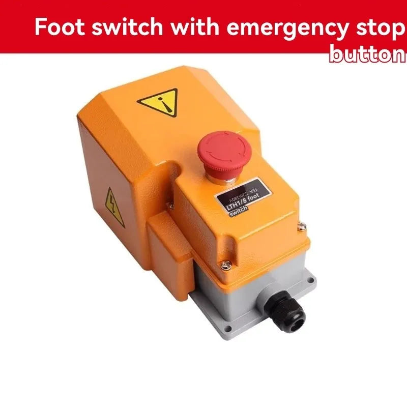 Industrial Foot Pedal + Emergency Stop LTH-1/6 12V-380V