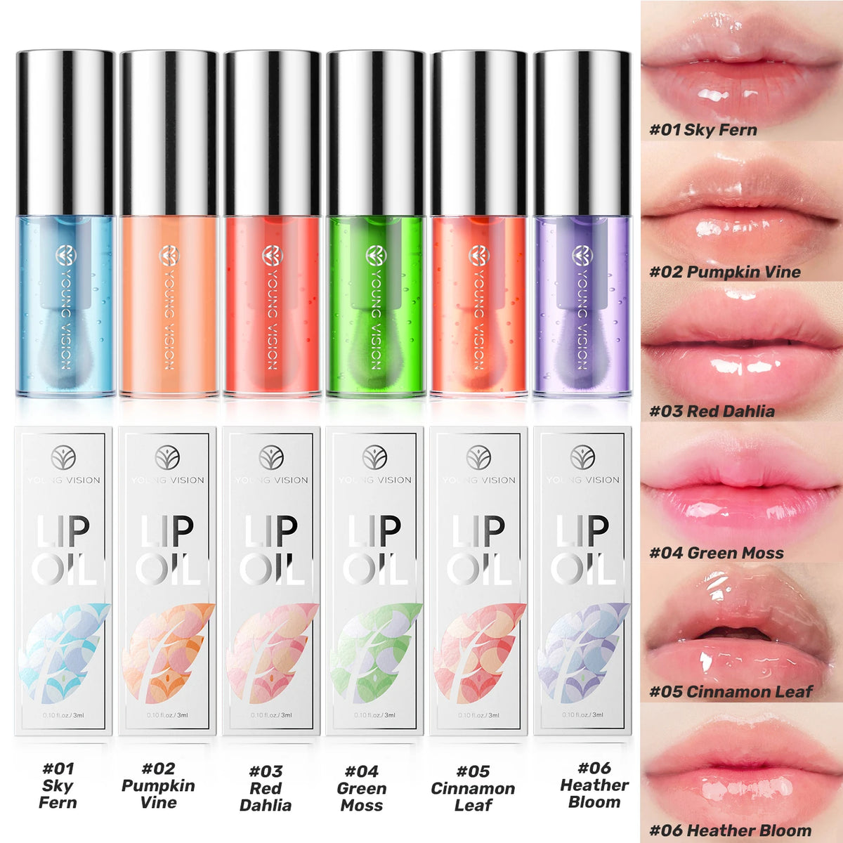 OREADEX 6-Color Temperature-Changing Moisturizing Lip Gloss