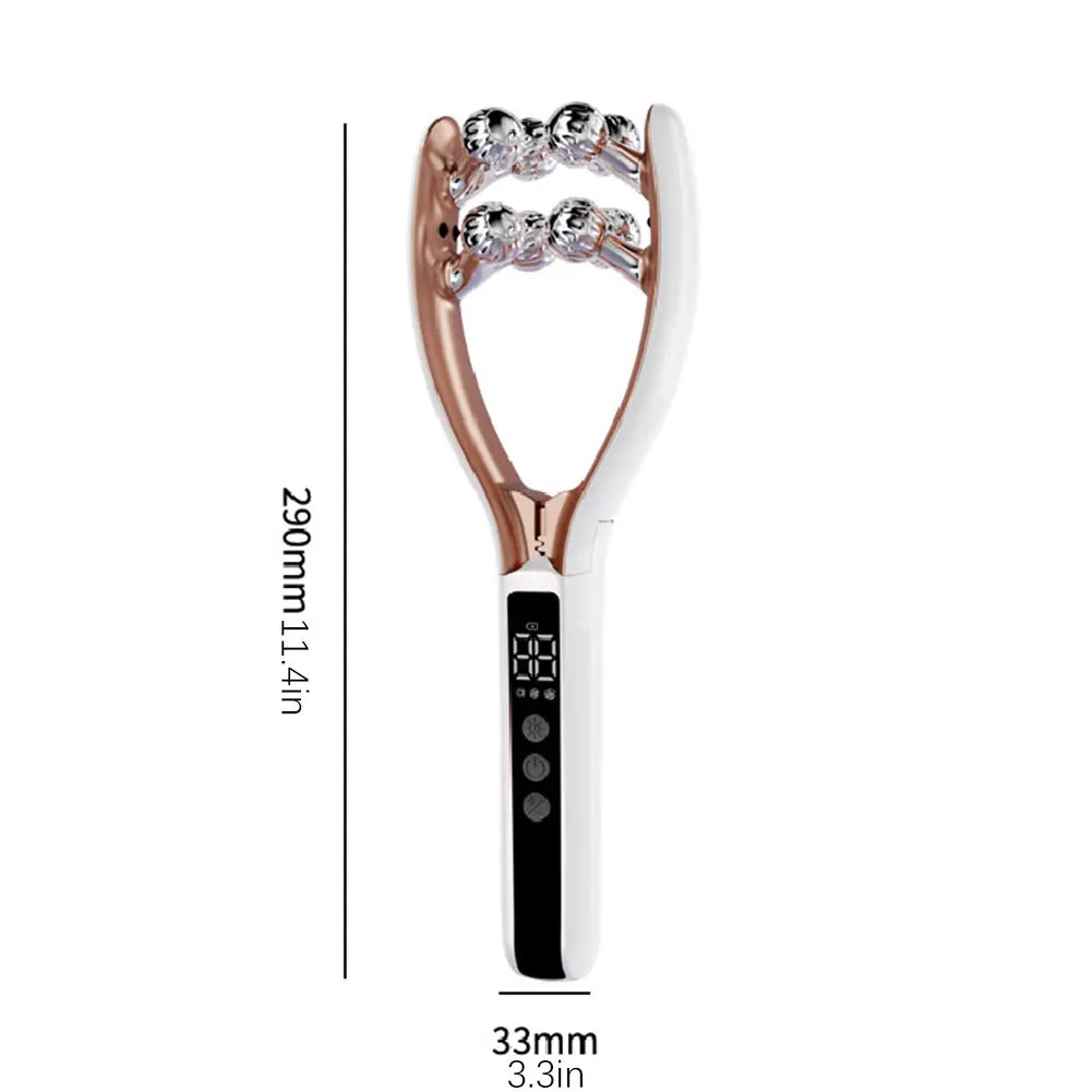 Electric 3D Face Roller Massager – EMS Microcurrent Skin Tool
