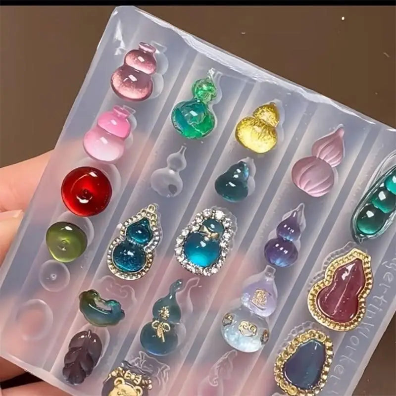 3D Flower Silicone Nail Art Mold – DIY Manicure Template