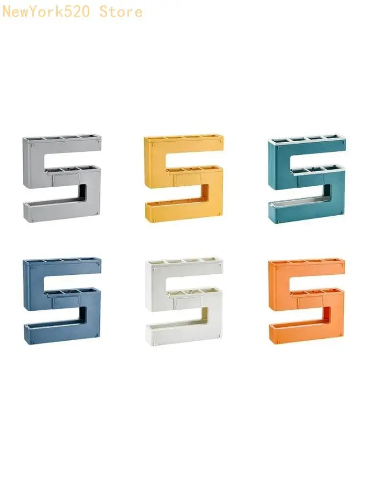 Wall Mounted Umbrella Rack – 5-Hook Storage Holder Shelf