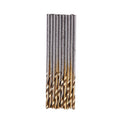 100-Pc Titanium Coated HSS Twist Drill Bit Set 1–3mm