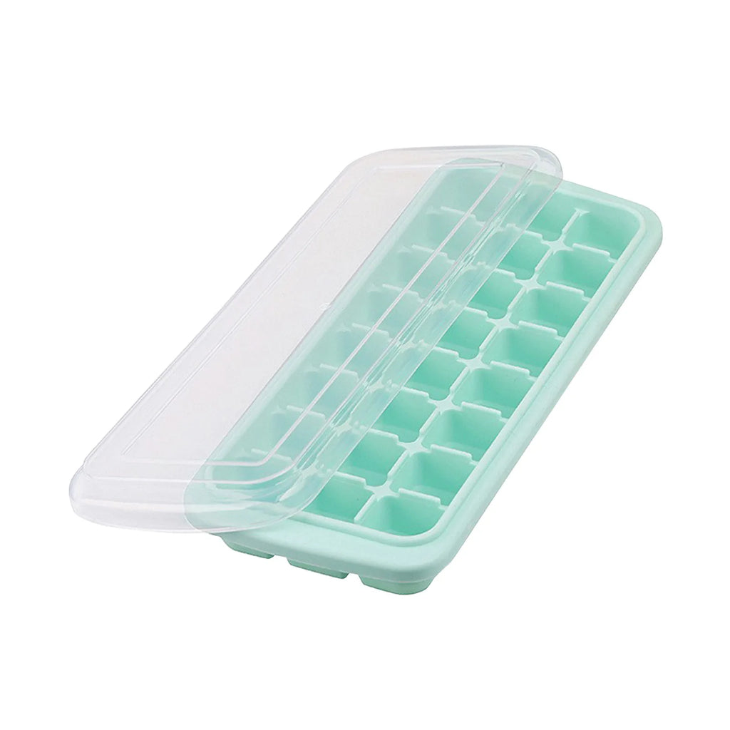 Silicone Ice Cube Tray with Lid – 24 Cubes Easy-Release Mold