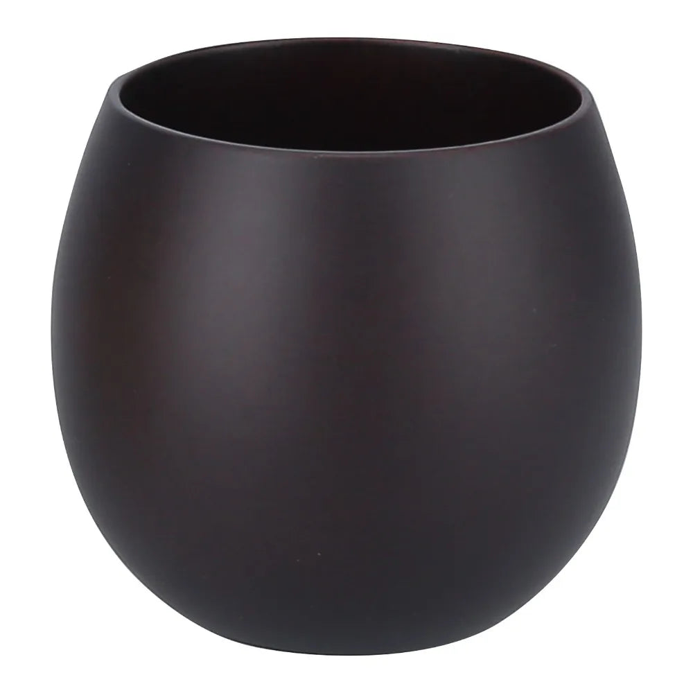 250ml Jujube Wood Tea Cup – Polished Wide Belly Mug