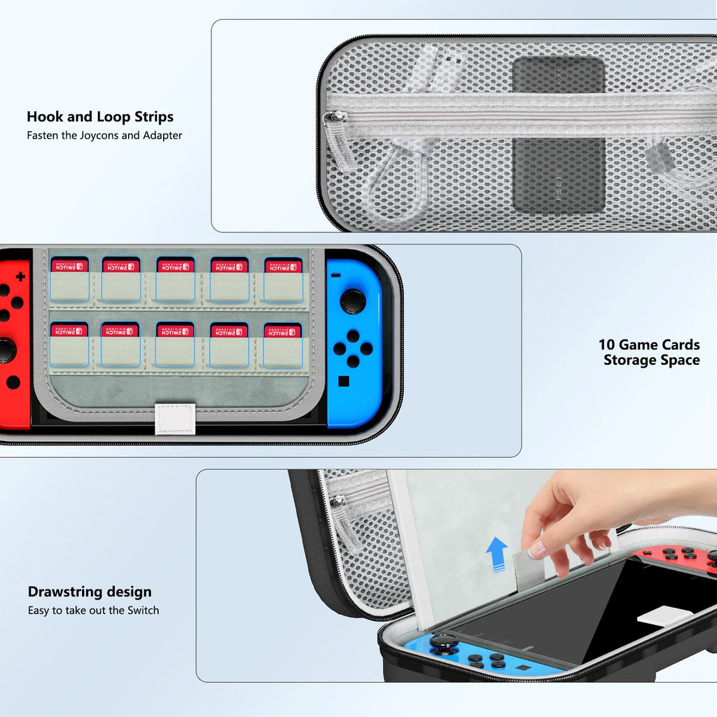 Hard Carrying Case for Nintendo Switch & OLED | Travel Bag