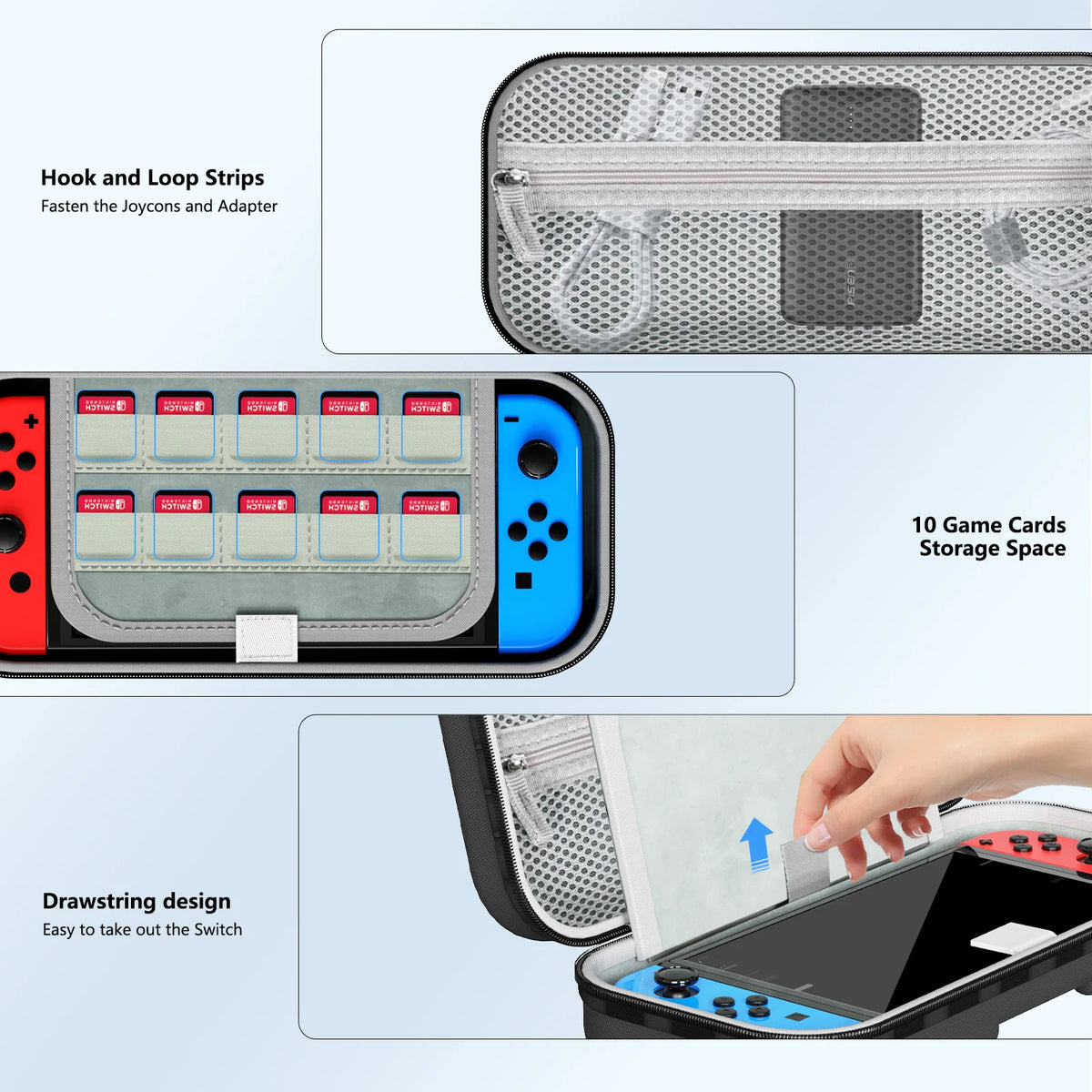 Hard Carrying Case for Nintendo Switch & OLED | Travel Bag
