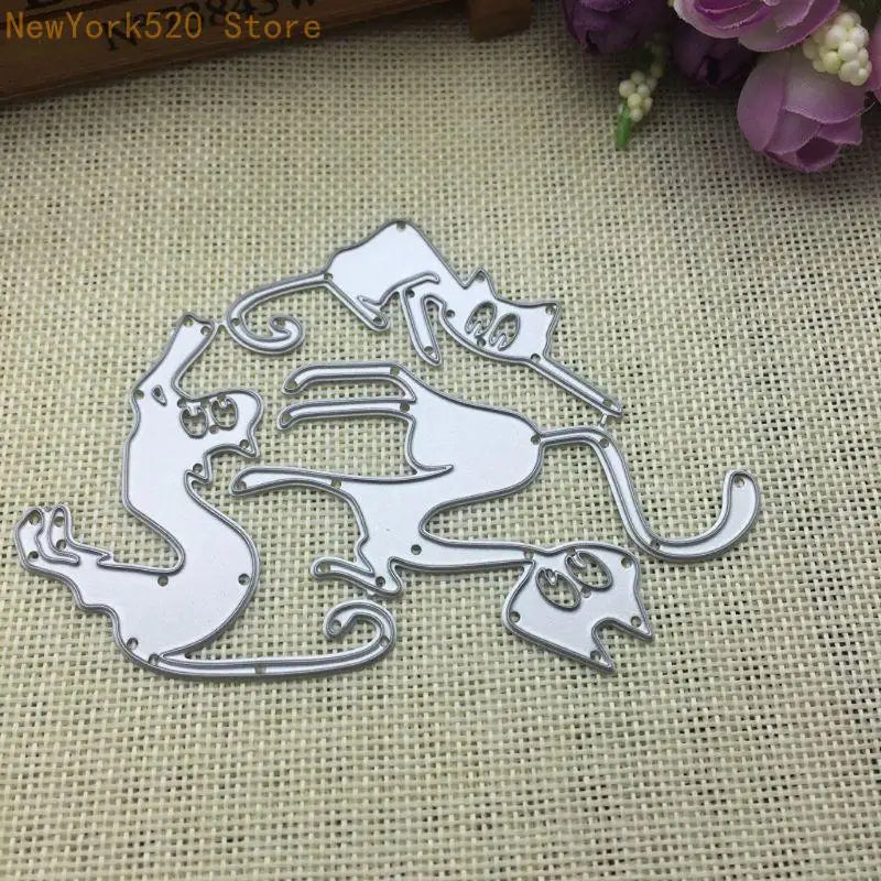 Cats Metal Cutting Dies Stencil – Scrapbooking & Card Making